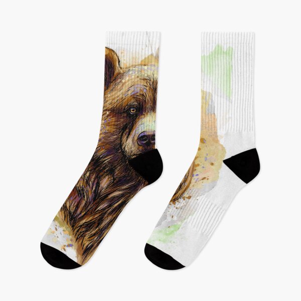 Item preview, Watercolor Grizzly Bear designed and sold by SoccaTamam.