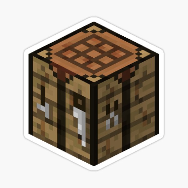 Get on the crafting table Sticker