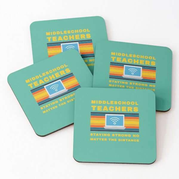 Item preview, Middle School Teachers Staying Strong No Matter the Distance designed and sold by WordsmithNerd.