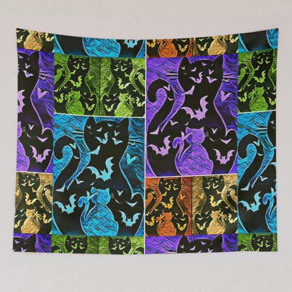 Item preview, Many Cats and Bats designed and sold by PaniaBrown.