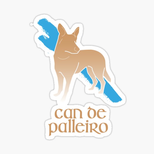 Can de Palleiro (versión sin borde - marrón relleno) Pegatina