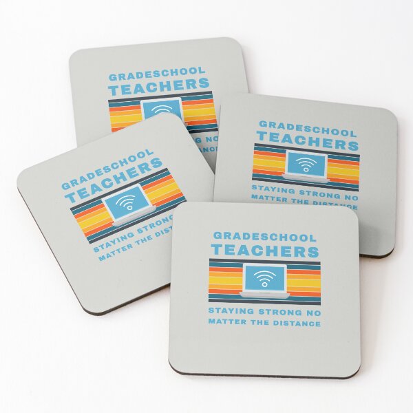 Item preview, Grade School Teachers Staying Strong No Matter the Distance designed and sold by WordsmithNerd.