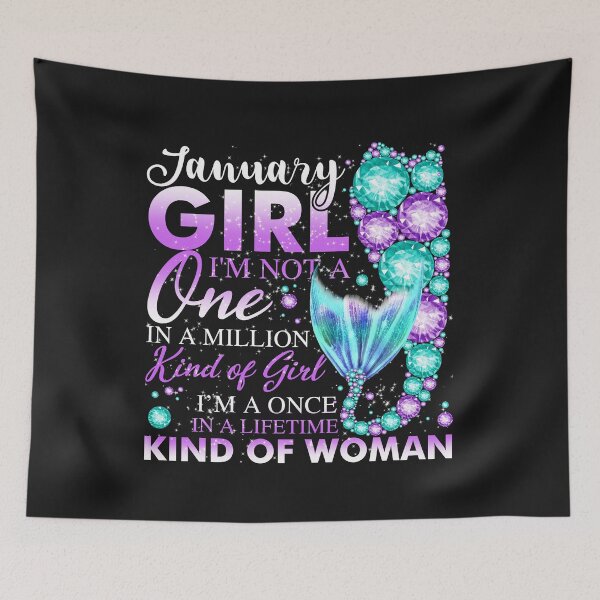 Item preview, January Girl T Shirt Mermaid Birthday Girl Gifts designed and sold by UriahKoch.