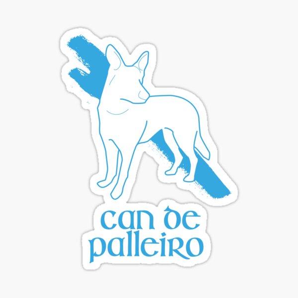Can de Palleiro (versión azul - sin relleno) Pegatina