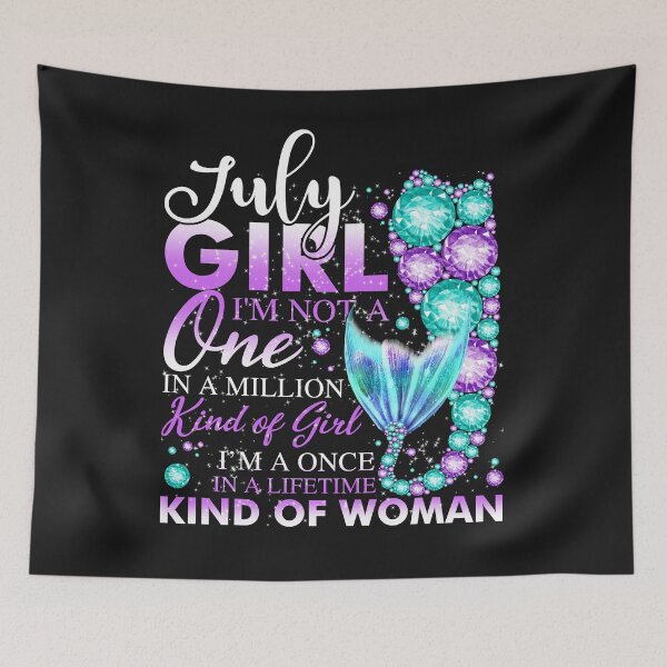Item preview, July Girl T Shirt Mermaid Birthday Girl Gifts designed and sold by UriahKoch.