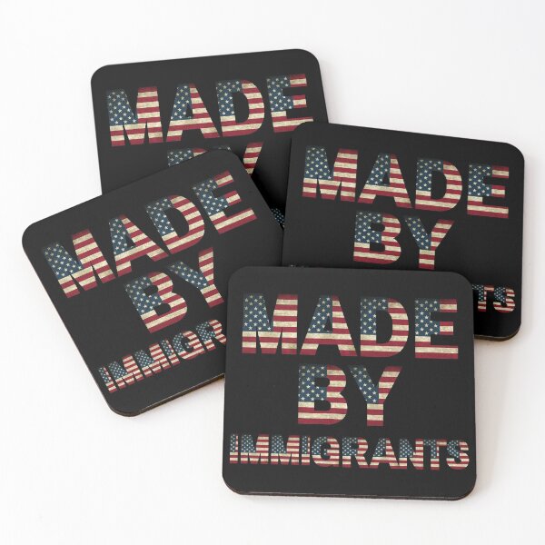 Item preview, Made By Immigrants - Patriotic USA flag Gift idea Inspirational Saying designed and sold by conceptDVS.