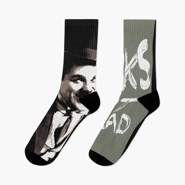 Item preview, Grayscale Style Punks not Dead Charlie Chaplin Typographic Illustration designed and sold by LJWDesigns.
