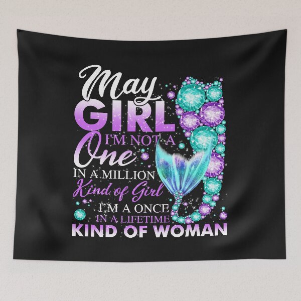 Item preview, May Girl T Shirt Mermaid Birthday Girl Gifts designed and sold by UriahKoch.