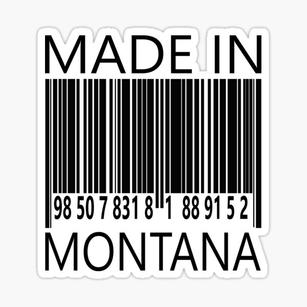 Made In Montana Stickers | Redbubble