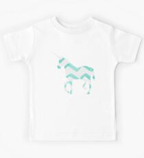 Patterned Unicorn1 Kinder T-Shirt