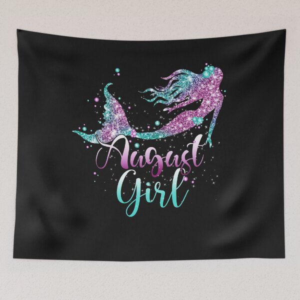 Item preview, August Girl T Shirt Mermaid Birthday Girl Gifts designed and sold by UriahKoch.