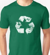 Recycle (Distressed - White) Unisex T-Shirt