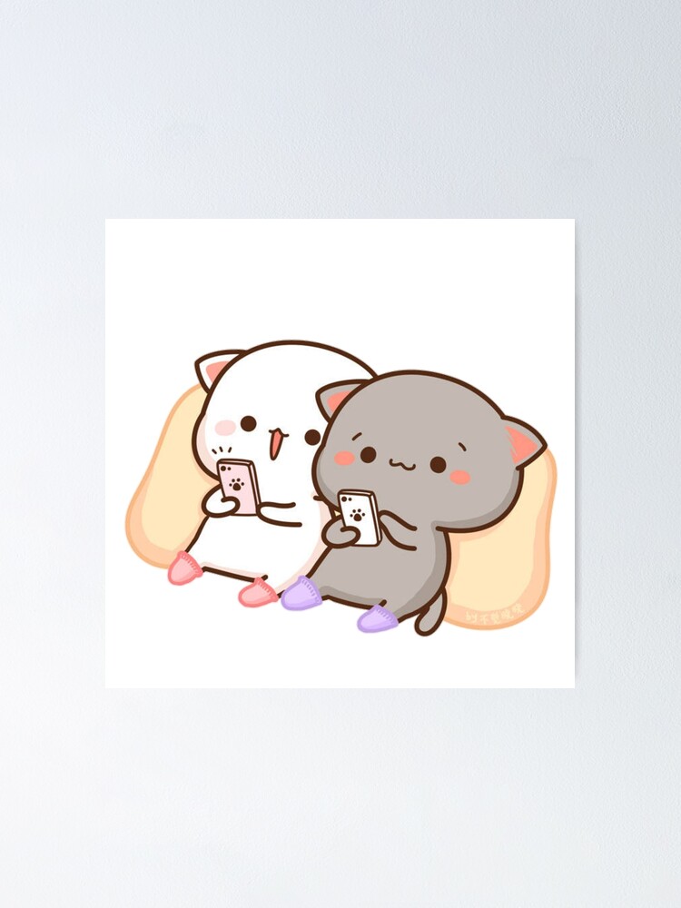 "Peach Goma using mobile" Poster by Peachgoma | Redbubble