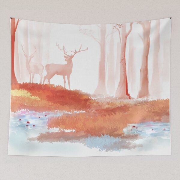Item preview, Pastel Nature Animals Deer designed and sold by Memituss.