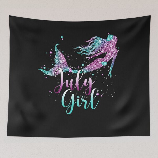 Item preview, July Girl T Shirt Mermaid Birthday Girl Gifts designed and sold by UriahKoch.