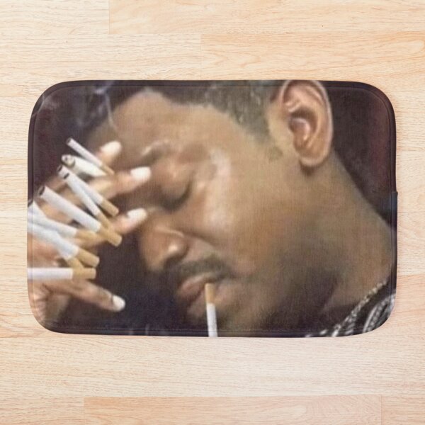 tired guy holding cigarette meme annoyed smoking cigarettes Magnet Look Between The Keyboard Meme
