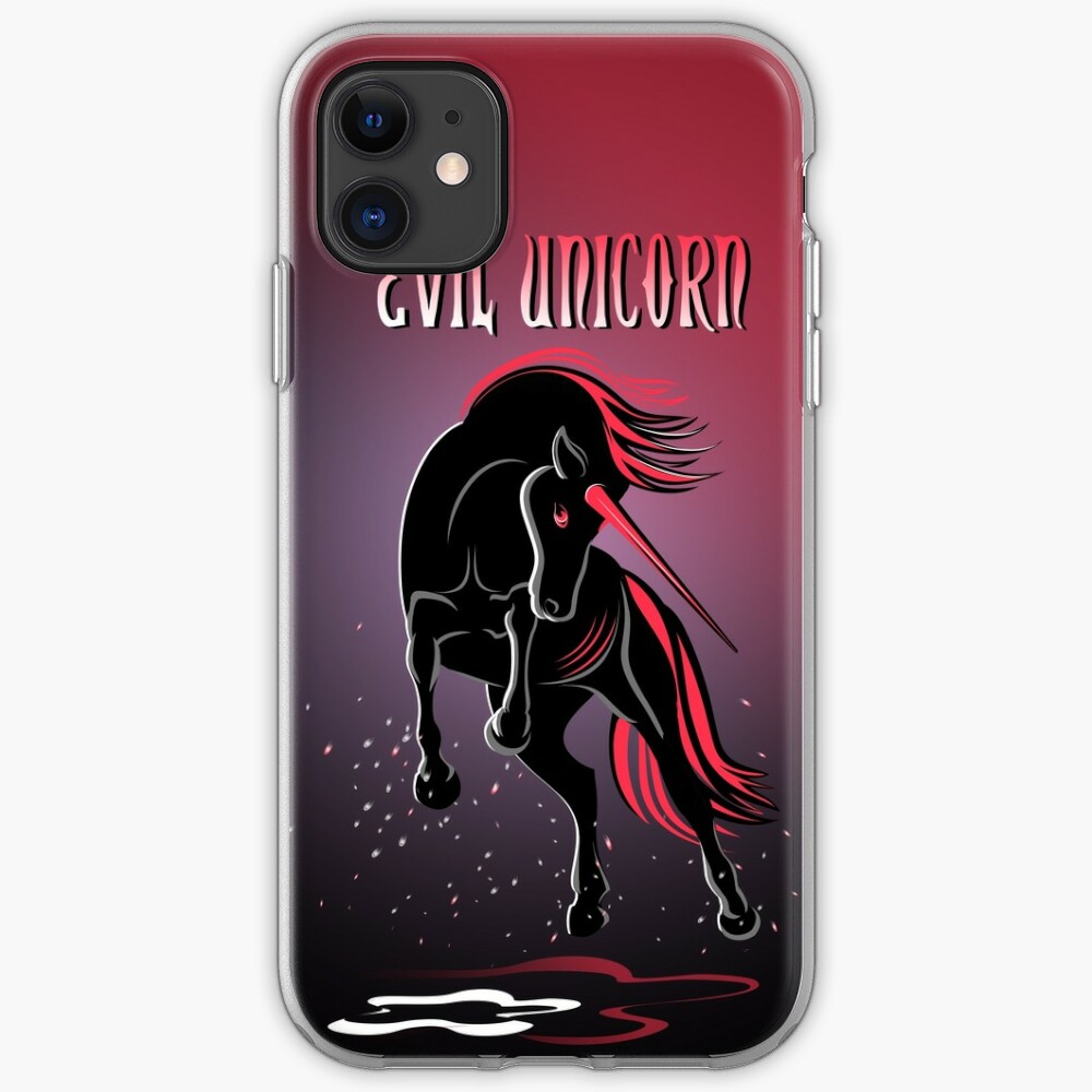 Evil Unicorn Iphone Case Cover By Nosymice Redbubble - unicorn galaxy roblox avatar