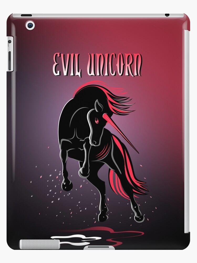 Evil Unicorn Ipad Case Skin By Nosymice Redbubble - roblox myusername jailbreak ipad case skin by angel1906 redbubble