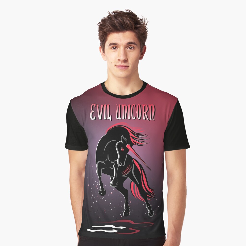 Evil Unicorn T Shirt By Nosymice Redbubble - evil roblox avatar