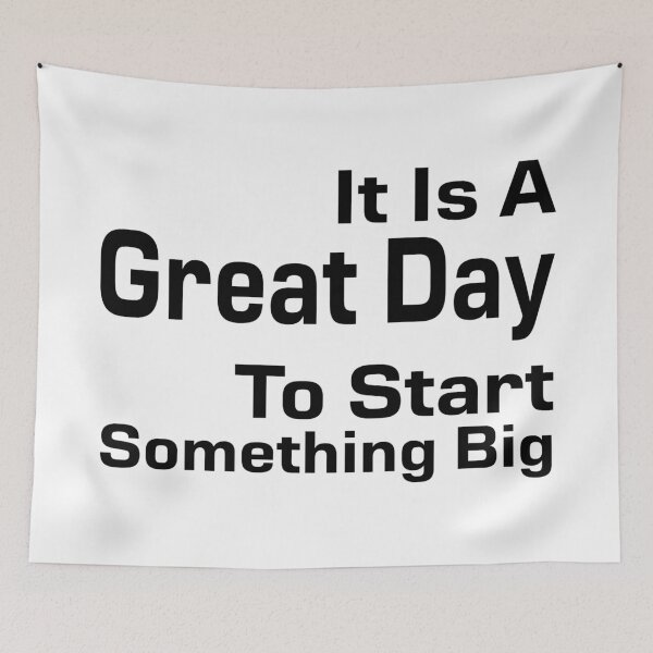 Item preview, It Is A Great Day To Start Something Big Black Version designed and sold by darknessjeff86.