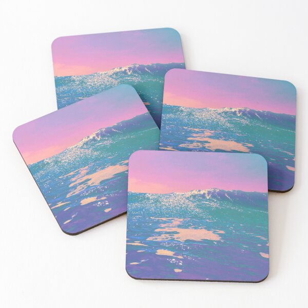 Item preview, Pastel Neon Colorful Sea Waves designed and sold by Memituss.