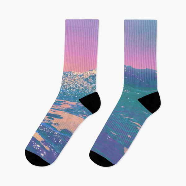 Item preview, Pastel Neon Colorful Sea Waves designed and sold by Memituss.