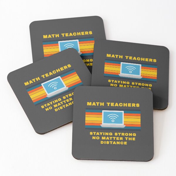 Item preview, Math Teachers Staying Strong No Matter the Distance designed and sold by WordsmithNerd.