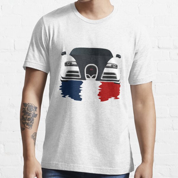 "Bugatti Veyron with Flag Body reflection" T-shirt for Sale by