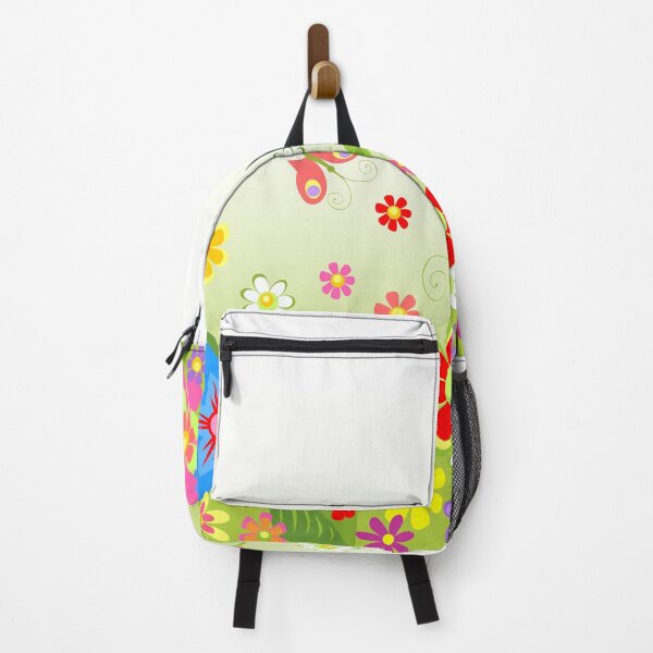 Item preview, springtime Abstract multi Colored Beautiful floral and butterflies designed and sold by mashmosh.