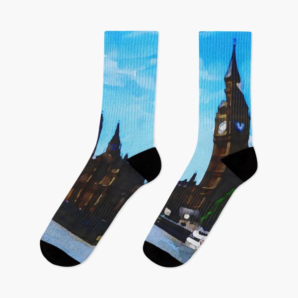 Item preview, Big Ben, Casas del Parlamento Paisaje de efecto acuarela designed and sold by Gerald Waters.