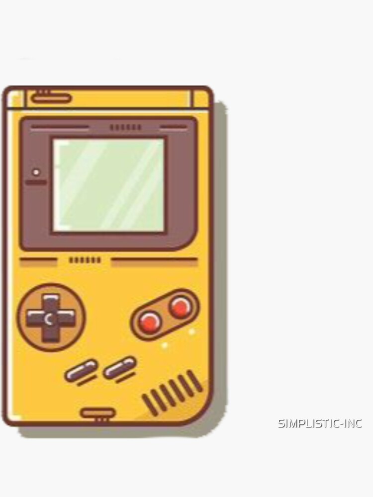 Imagen 3 de 3, Pegatina con la obra el GameBoy, diseñada y vendida por SIMPLISTIC-INC.