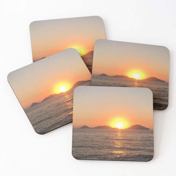 Item preview, Sunset over the sea blue and orange sky beach  designed and sold by Vivasshop.