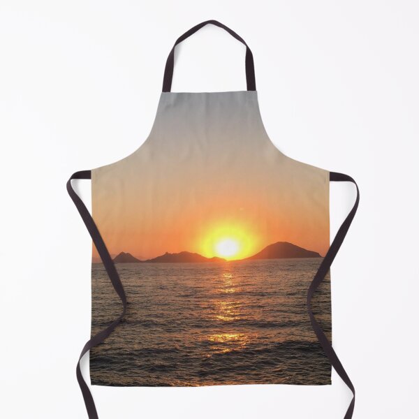 Item preview, Sunset over the sea blue and orange sky beach designed and sold by Vivasshop.