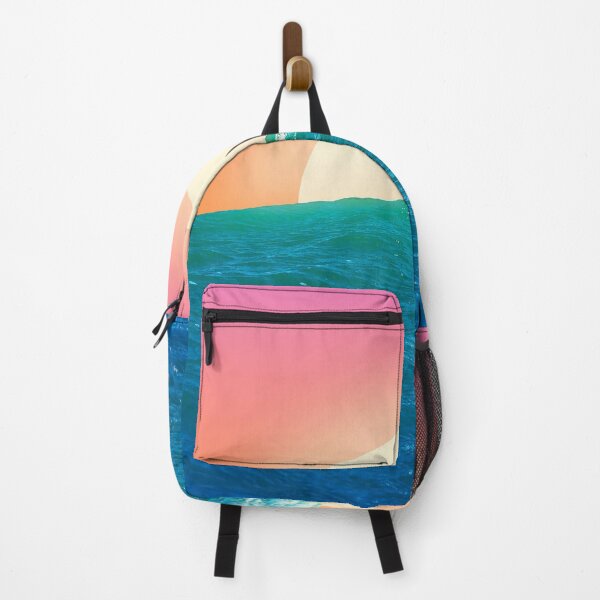 Item preview,  Pastel Neon Colorful Sea Waves and Sunset designed and sold by Memituss.