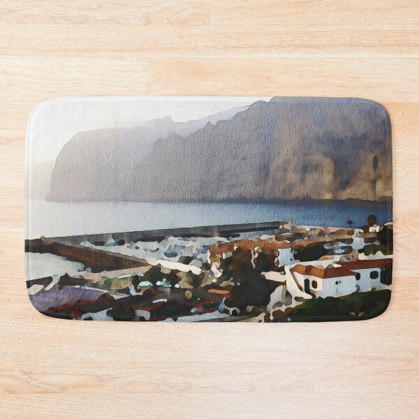 Item preview, Los Gigantes Tenerife Watercolour effect designed and sold by Gerald Waters.