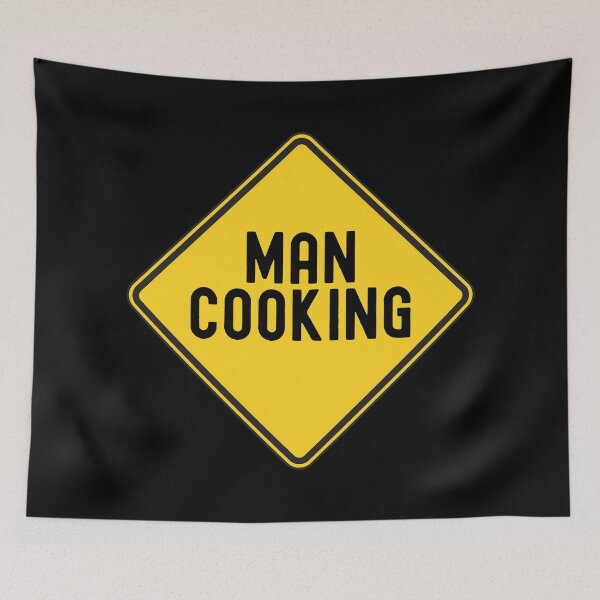 Item preview, Man cooking warning danger designed and sold by Statim.