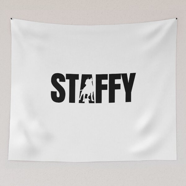 Item preview, Staffy silhouette dark designed and sold by Beyond Words.