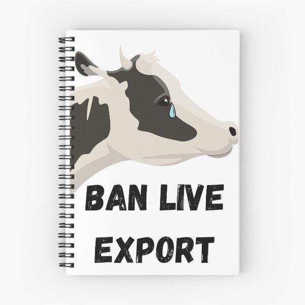 Item preview, Ban live export - vegan activism. vegetarian animal rights designed and sold by HaychGee.