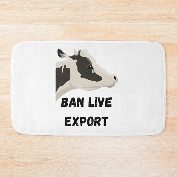 Item preview, Ban live export - vegan activism. vegetarian animal rights designed and sold by HaychGee.