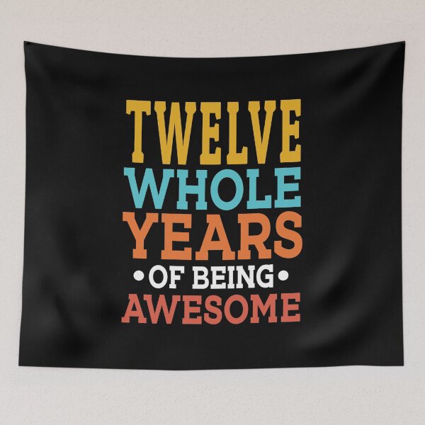 Item preview, 12th Birthday Twelve Whole Years Of Awesome 12 designed and sold by haselshirt.