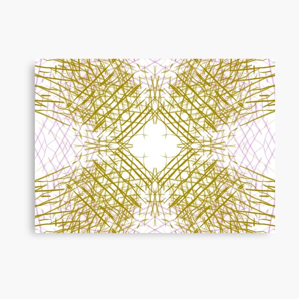 Gold Light patterns - Light Language Art Canvas Print