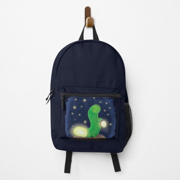 Item preview, Cute green glow worm with lantern cartoon illustration designed and sold by FrogFactory.