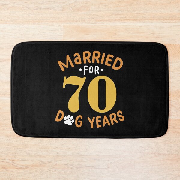 Item preview, 10th Wedding Anniversary, Married For 70 Dog Years designed and sold by haselshirt.
