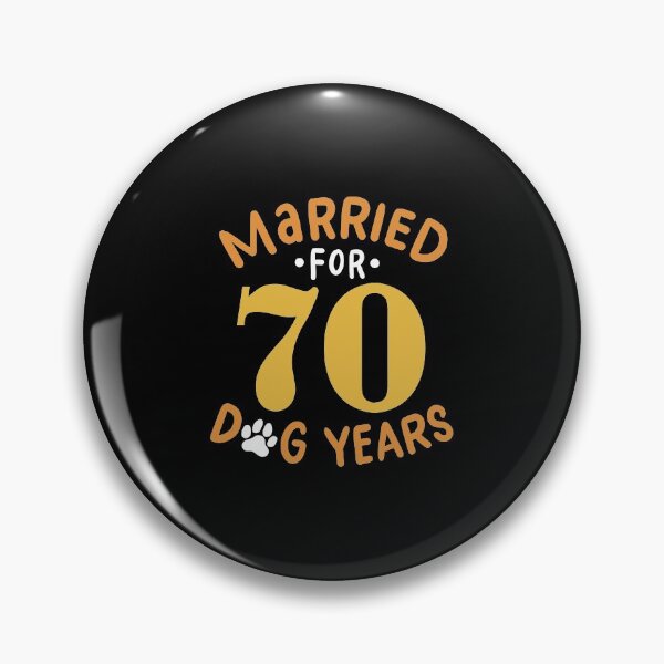 Item preview, 10th Wedding Anniversary, Married For 70 Dog Years designed and sold by haselshirt.