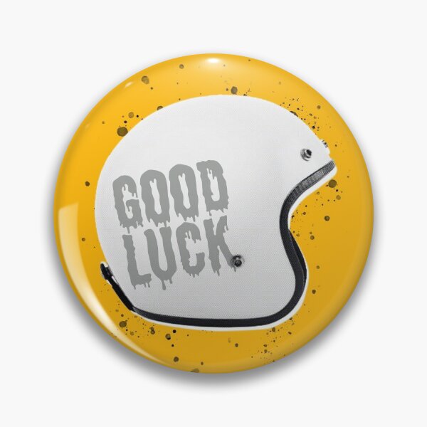 Item preview, Good Luck Motorcycle Helmet Mustard designed and sold by ArtCorp.