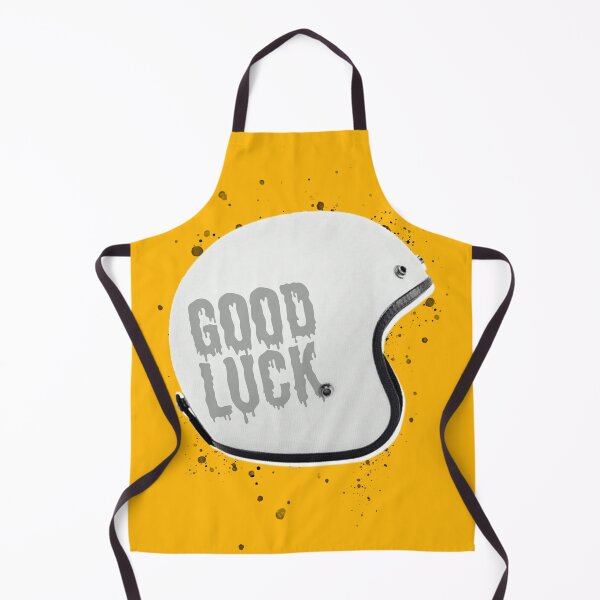 Item preview, Good Luck Motorcycle Helmet Mustard designed and sold by ArtCorp.