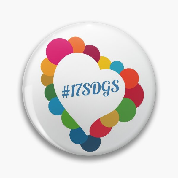 Item preview, Loving 17SDGs Heart - transparent background - 17 Sustainable Development Goals designed and sold by greatnorris.