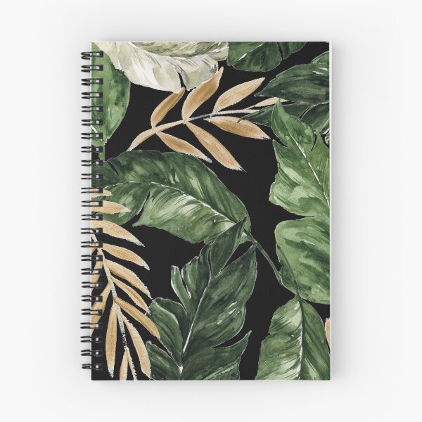 Item preview, Green and golden leaves black background designed and sold by Jenmag.