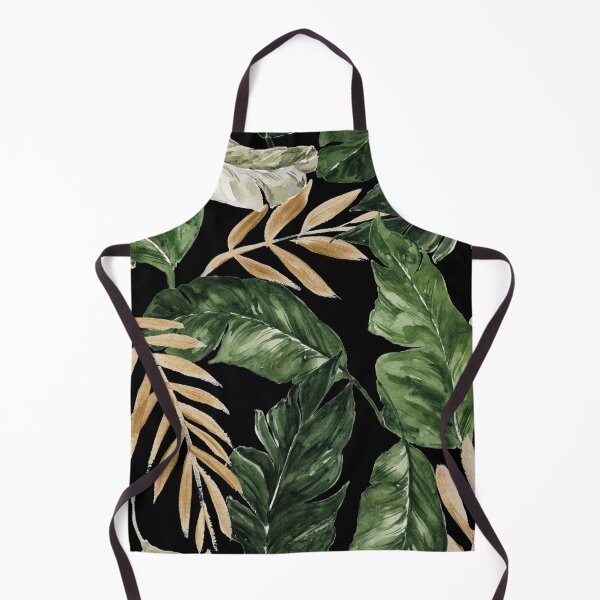 Item preview, Green and golden leaves black background designed and sold by Jenmag.