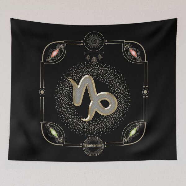 Item preview, Golden capricornus zodiac sign designed and sold by nicky2342.